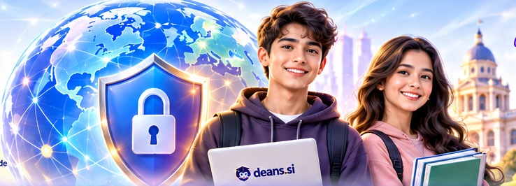 Deans.si student privacy and learning illustration